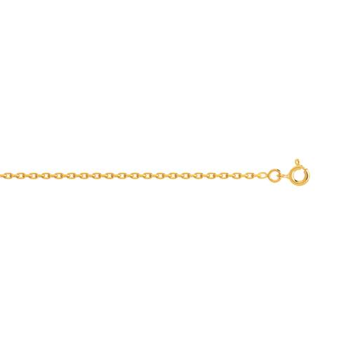 Chaine or 750 maille forcat 50 cm