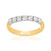 Alliance 2 ors 750 diamants synthétiques 0.50 ct 2.7 mm - vue V1