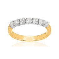 Bague 2 ors 750 diamant synthétique