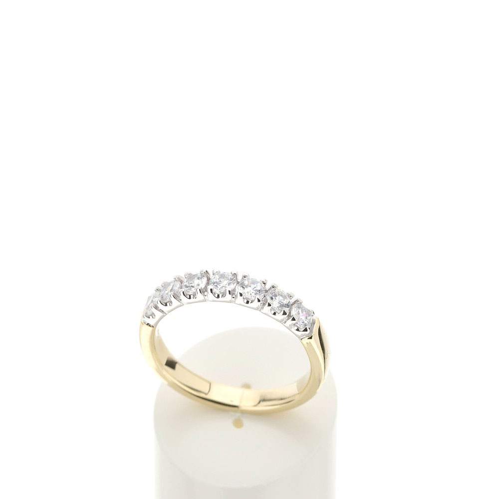 Alliance 2 ors 750 diamants synthétiques 0,7 carat - vue 2