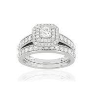 Bague MATY Or 750 blanc Diamants synthétiques