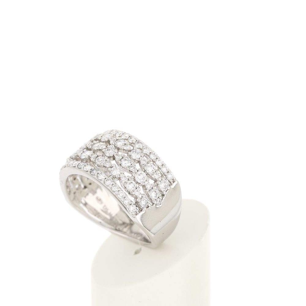 Bague MATY Or 750 blanc Diamants synthétiques total 1.25 carat - vue 4