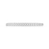 Alliance demi-tour or 750 blanc diamant synthetiqu - vue V3
