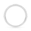 Alliance demi-tour or 750 blanc diamants synthétiques 0.50 ct. - vue V2