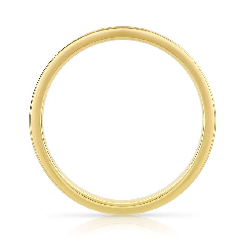 Alliance or 750 jaune diamant synthétiques 0.50 ct - vue 2