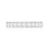 Alliance demi-tour or 750 blanc diamants synthétiques 0.75 ct. - vue V3