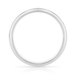 Alliance or 750 blanc diamants synthétiques 0.50 ct 2 mm - vue 2