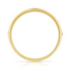 Alliance demi-tour or 750 jaune diamants synthétiques 0.15 ct. - vue V2