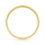 Alliance demi-tour or 750 jaune diamants synthétiques 0.15 ct. - vue 2