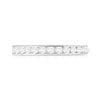 750 white gold ring with synthetic diamonds, 1 ct, 2.7 mm - view V3