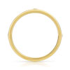 Alliance demi-tour or 750 jaune diamants synthétiques 0.25 ct. - vue V2