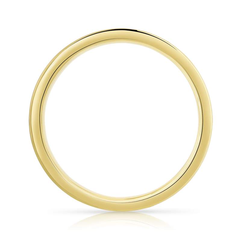 Alliance or 750 jaune diamant synthétiques 1.50 ct - vue 2