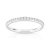 Alliance demi-tour or 750 blanc diamants synthétiques 0.25 ct. - vue V1
