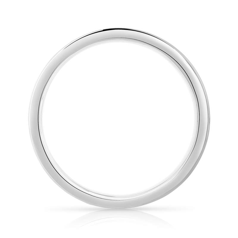Alliance or 750 blanc diamants synthétiques 1.50 carat - vue 2