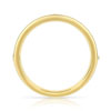 Alliance demi-tour or 750 jaune diamants synthétiques 0.50 ct. - vue V2