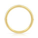 Alliance demi-tour or 750 jaune diamants synthétiques 0.50 ct. - vue 2