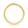 Alliance demi-tour or 750 jaune diamants synthétiques 0.75 ct. - vue V2