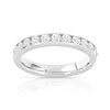 Alliance demi-tour or 750 blanc diamants synthétiques 0.75 ct. - vue V1