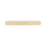 Alliance or 750 jaune diamants synthétiques 0.50ct - vue 3