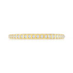 Alliance demi-tour or 750 jaune diamants synthétiques 0.15 ct. - vue 3