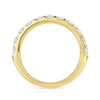Alliance demi-tour or 750 jaune diamants synthétiques 0.75 ct. - vue V2