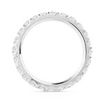 Alliance or 750 blanc diamants synthétiques 1 carat - vue 2