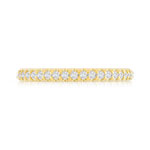 Alliance or 750 jaune diamants synthétiques 0.50 carat - vue 3