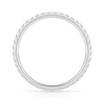 Trouwring in 750 witgoud met synthetische diamanten 0,50 karaat - bekijk 2