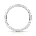 Alliance or 750 blanc diamants synthétiques 0.75 carat - vue 2