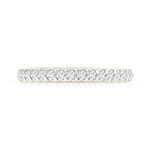 Alliance or 750 blanc diamants synthétiques 0.75 carat - vue 3
