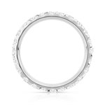 Alliance or 750 blanc diamants synthétiques 1.50 ct 3.1 mm - vue 2