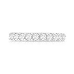 Alliance or 750 blanc diamants synthétiques 1.50 ct 3.1 mm - vue 3