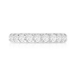 Alliance or 750 blanc diamant synthétiques - vue 3