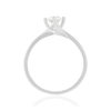 Solitaire or 750 blanc diamant synthétique 0,5 carat - vue V2