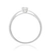 Solitaire or 750 blanc diamant synthétique 0,2 carat - vue V2