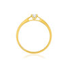 Solitaire gold 750 yellow synthetic diamond 0.15 carat - sight 2