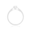 Solitaire or 750 blanc diamant synthétique 0.2 carat - vue V2