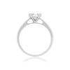 Solitaire or 750 blanc diamant synthétique 0.7 carat - vue V2