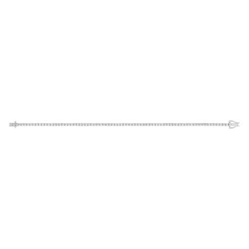 Bracelet tennis or 750 blanc diamant synthétique