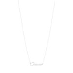 Collier argent 925 maille forçat prénom personnalisable 45cm - vue 2