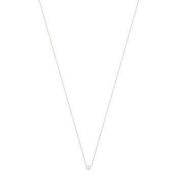 Solitaire ketting in goud 750 witte diamant HP1 0,3 karaat 42cm