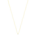 Collier solitaire or 750 jaune diamant HP1 0.3 carat 42cm - vue 2