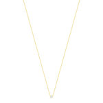 Collier solitaire or 750 jaune diamant HSI 0.4 carat 42cm - vue 2