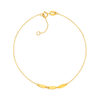 Bracelet or 375 jaune 18.5cm - vue V1