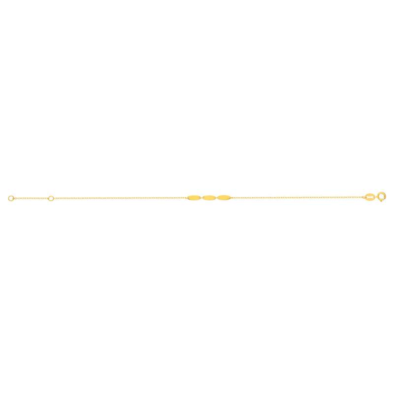 Bracelet or 375 jaune 18.5cm - vue 2