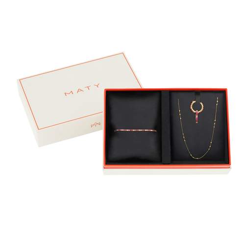 Yellow gold-plated set