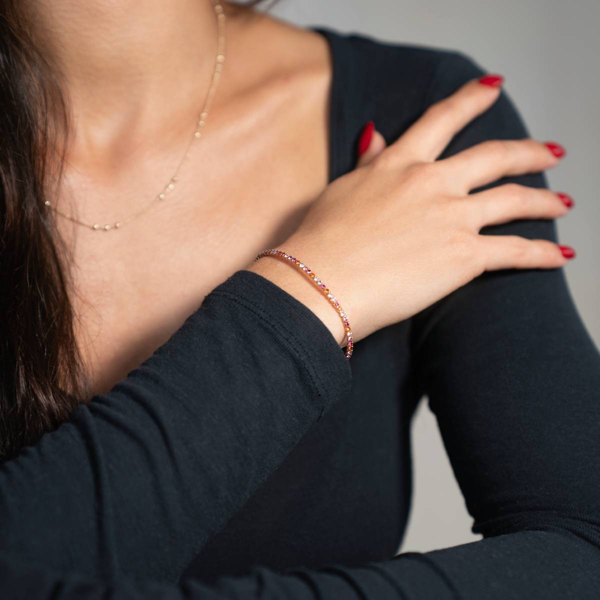 Parure en plaqué or jaune - vue porté 3