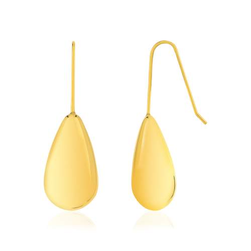 Boucles d'oreilles acier doré