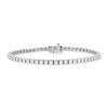 Bracelet or 750 blanc diamant 18,5cm - vue V1