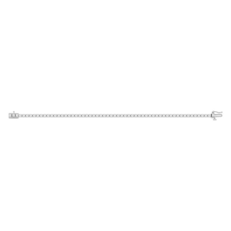 Bracelet or 750 blanc diamant 18,5cm - vue 2